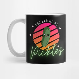 You Had Me At Pickles Kawaii Pickle Sunset Mug